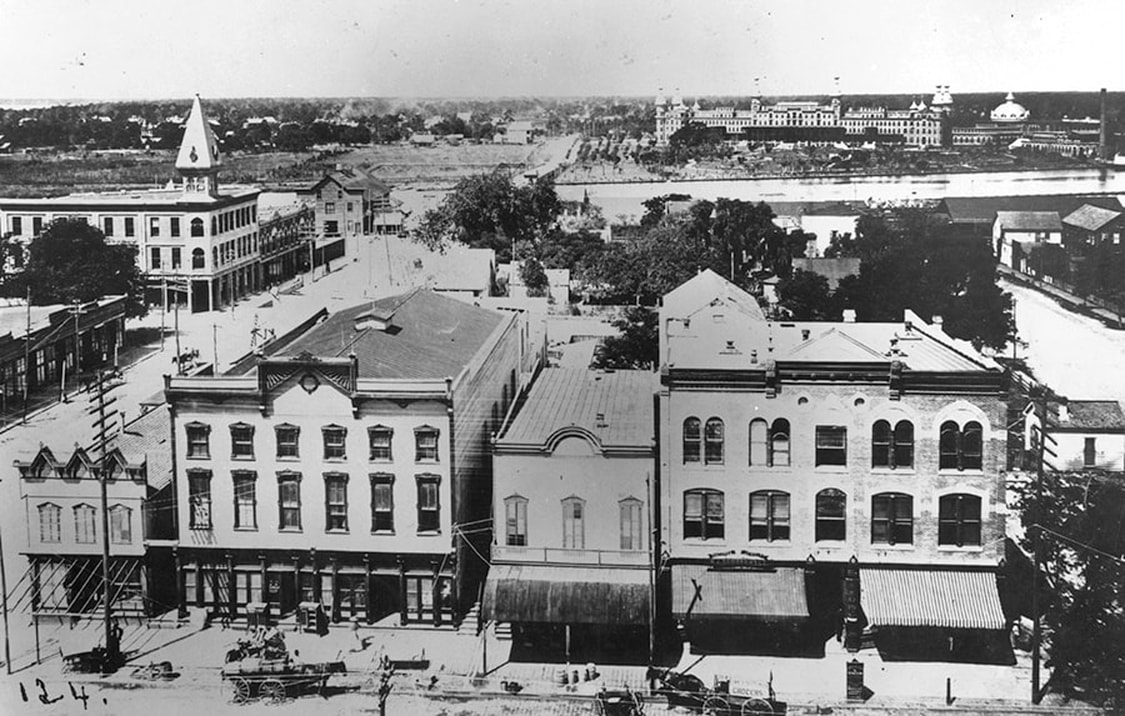 400 block of Franklin Street in Downtown Tampa in 1890.