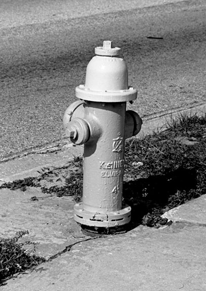 The only reminder of Roberts City, a fire hydrant.