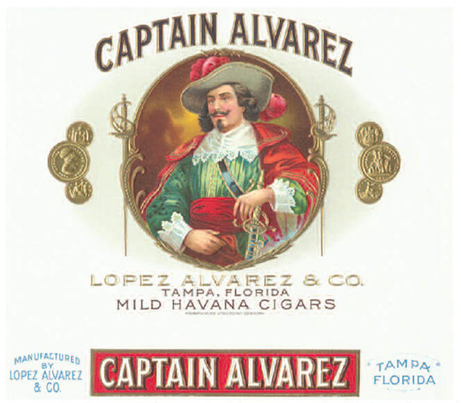 Captain Alvarez, registered in 1916 and this 1928 Ivanhoe label provide a touch of manly romanticism. “Romantic” labels featured everything from Roman warriors to heroic world leaders like Charles the Great.