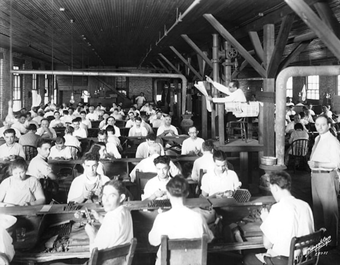 Cuesta Rey cigar factory in 1929, West Tampa