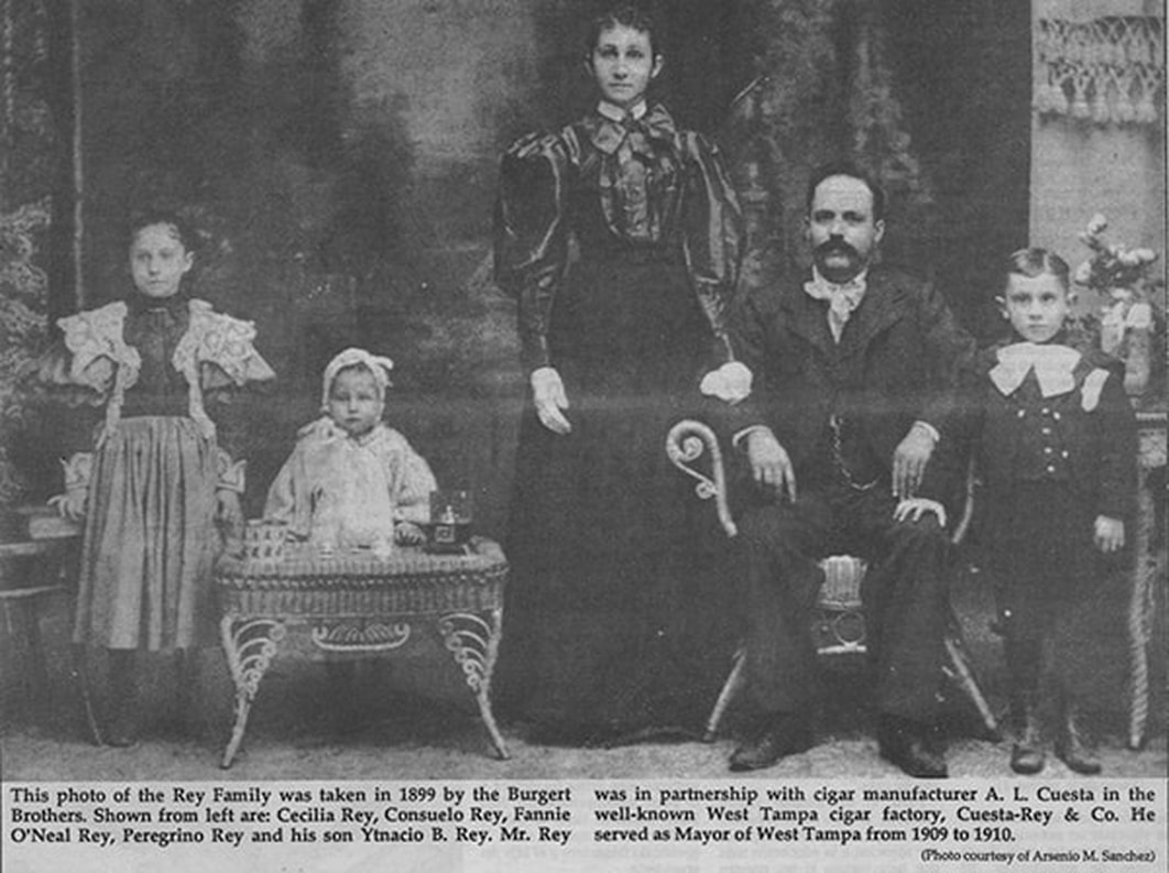 Rey family newspaper clipping 