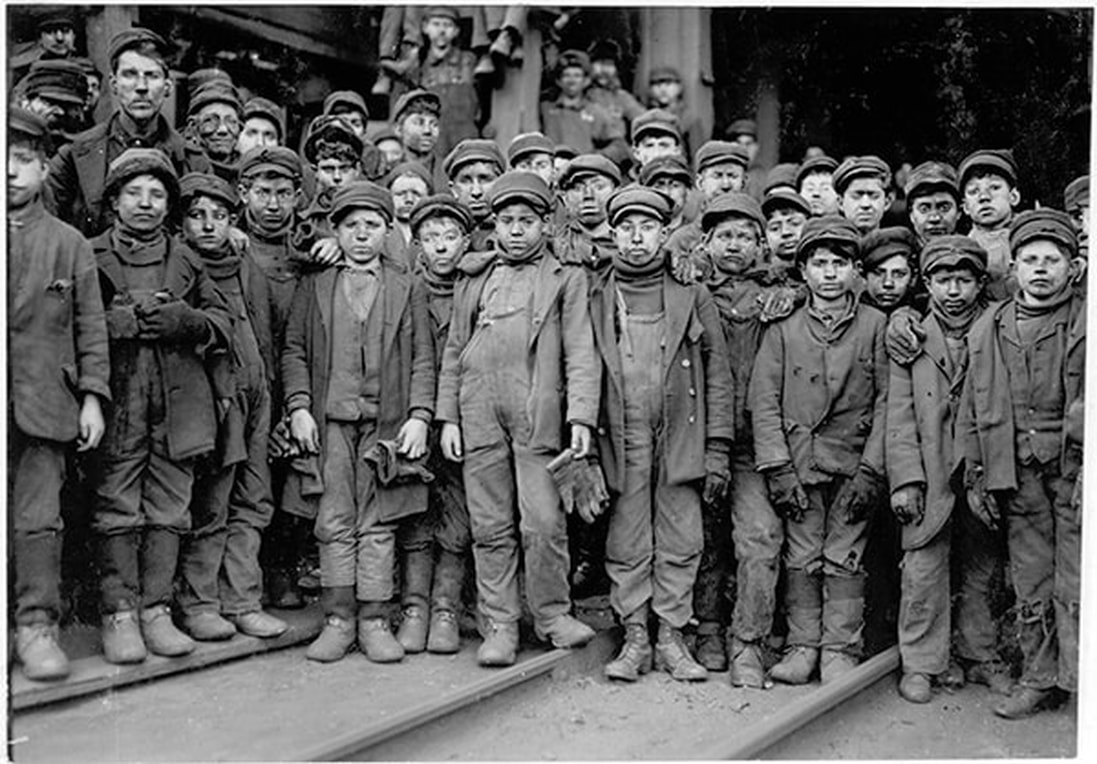 No time for play–young boys working in Ewen Breaker of Pennsylvania Coal Co. would spend ten to twelve hours a day working in the coal mines of South Pittson, Pennsylvania, and never see the light of day, 1911.