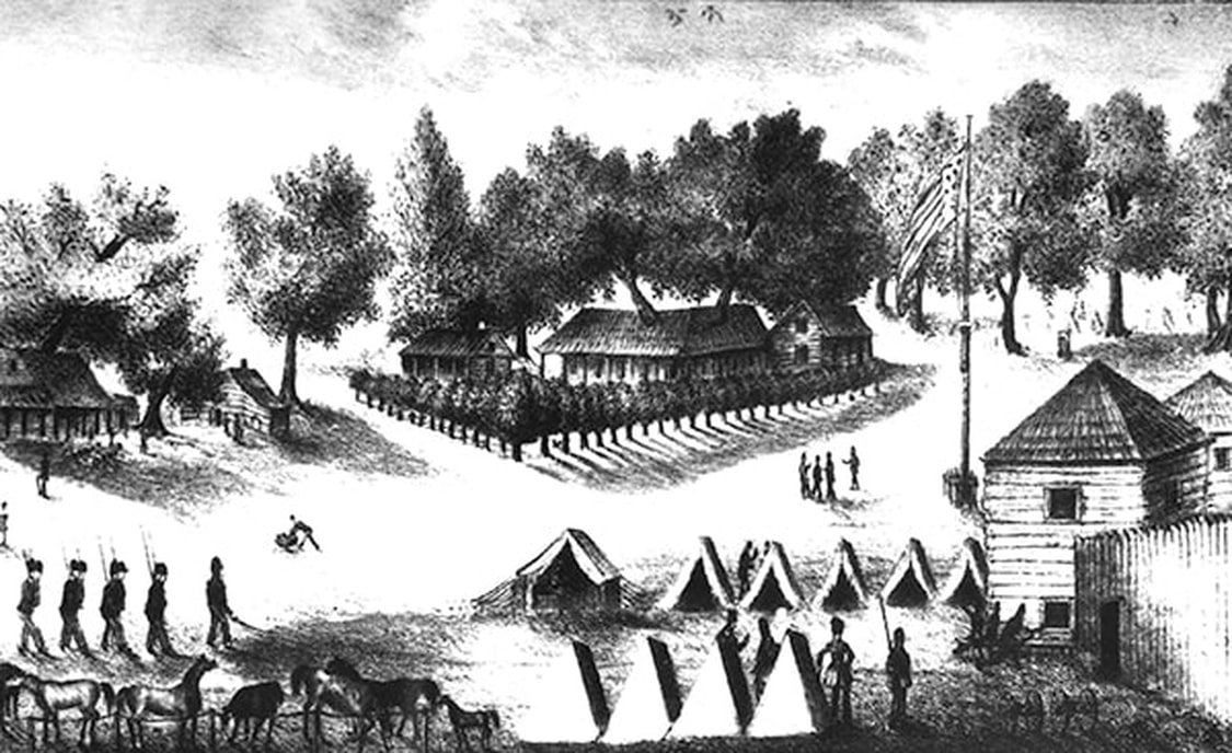 Early sketch of Ft. Brooke settlement.
